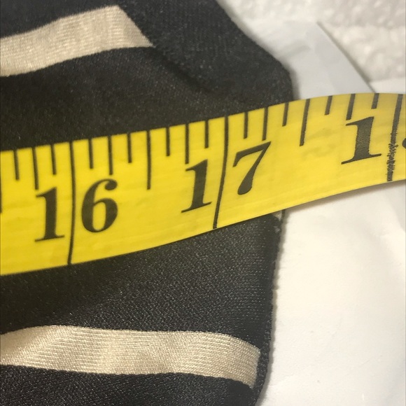 Lela Rose Striped Silk Peplum Top Blouse Hidden Back Zipper Sleeveless Size 10 - Picture 7 of 9